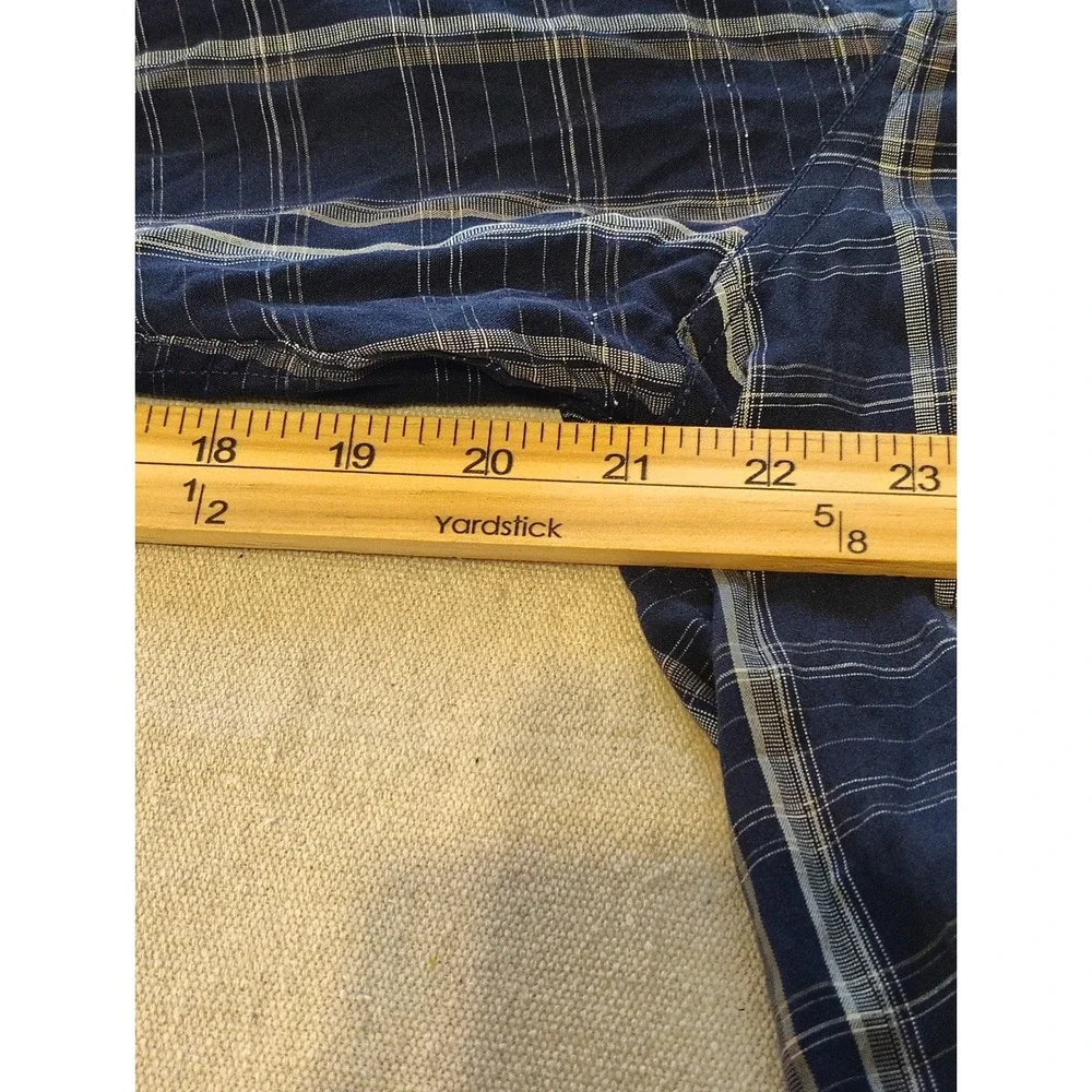The North Face Mens‎ Plaid Long Sleeve Button Up Shirt XL Pockets LL